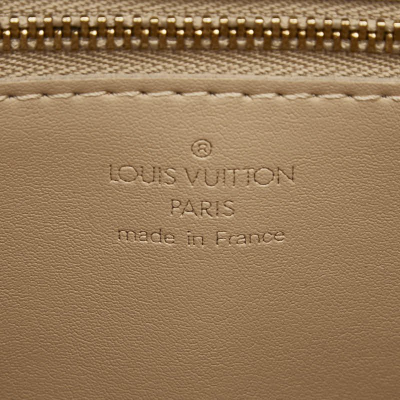 ルイ ヴィトン モノグラム ヴェルニ クリスティGM ショルダーバッグ M91147 ベージュ パテントレザー レディース LOUIS VUITTON 【中古】
