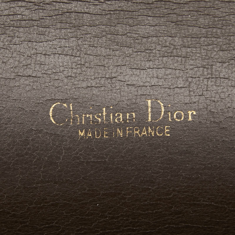 ディオール CDロゴ ワンショルダーバッグ ブラウン レザー レディース Dior 【中古】