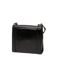 サルヴァトーレフェラガモ ガンチーニ ショルダーバッグ ブラック レザー レディース Salvatore Ferragamo 【中古】