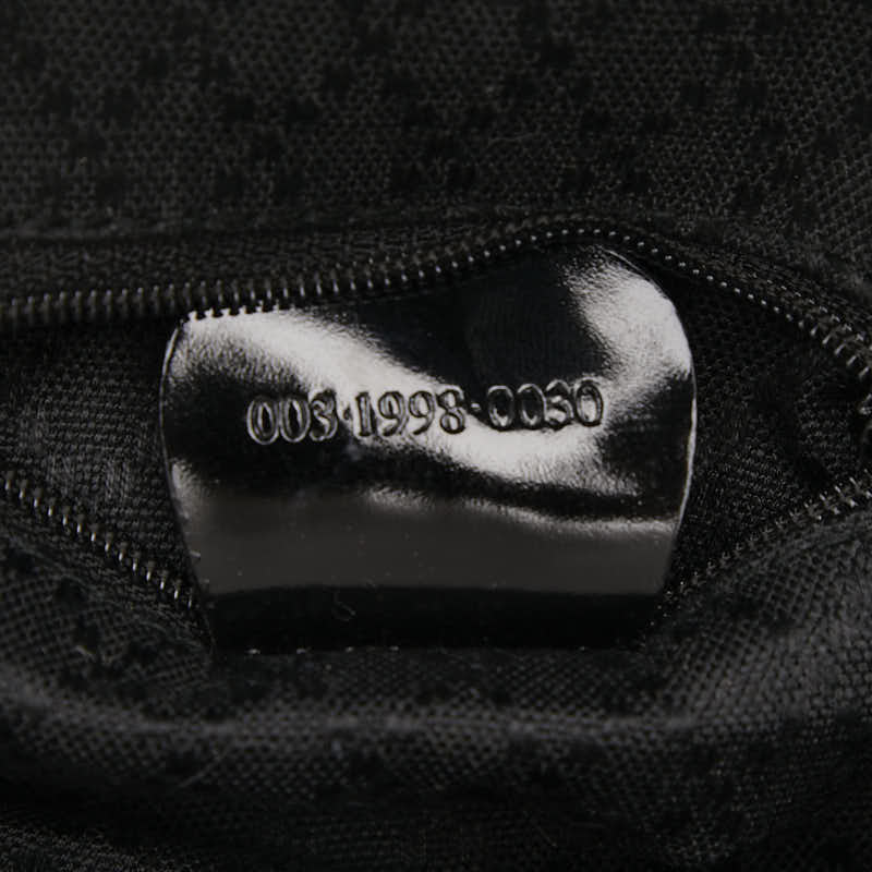 グッチ バンブー ミニリュック バックパック 003.1998.0030 ブラック ナイロン レザー レディース GUCCI 【中古】