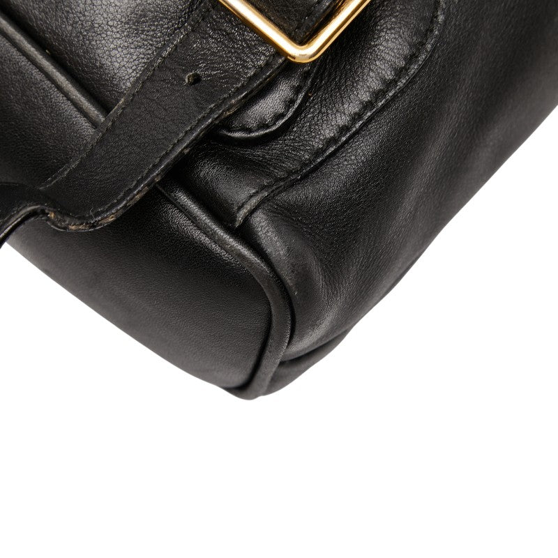 グッチ バンブー リュック バックパック 003 1705 0030 ブラック スウェード レザー レディース GUCCI 【中古】