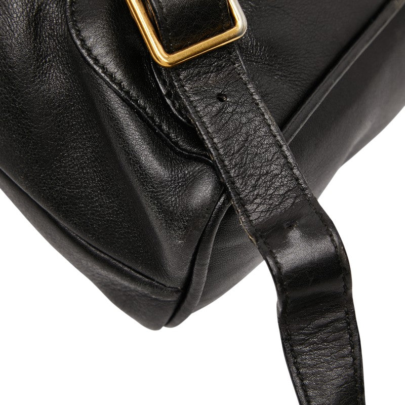 グッチ バンブー リュック バックパック 003 1705 0030 ブラック スウェード レザー レディース GUCCI 【中古】