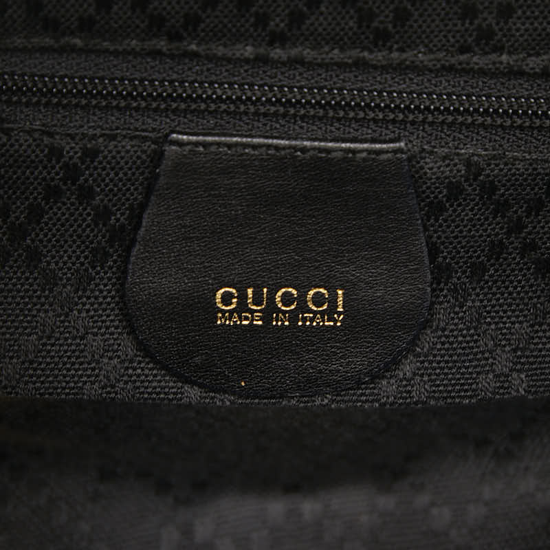 グッチ バンブー リュック バックパック 003 1705 0030 ブラック スウェード レザー レディース GUCCI 【中古】