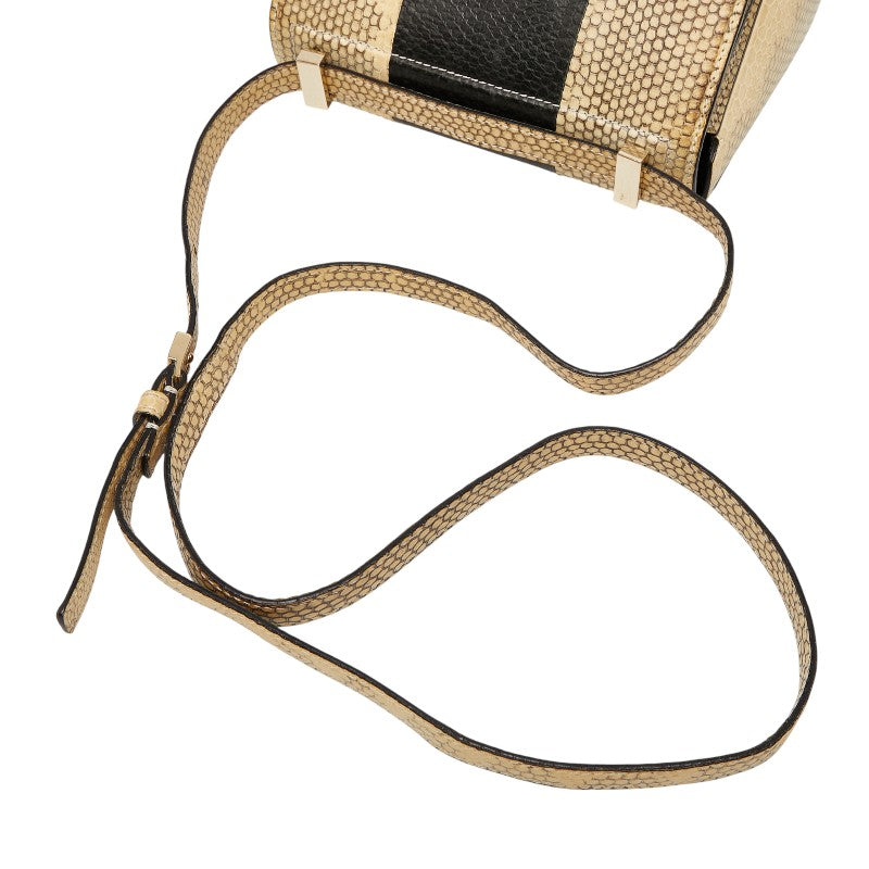 ジバンシー パンドラボックス 斜め掛け ショルダーバッグ ベージュ ブラック レザー レディース Givenchy 【中古】