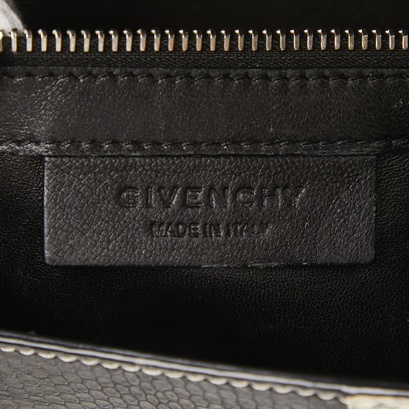ジバンシー パンドラボックス 斜め掛け ショルダーバッグ ベージュ ブラック レザー レディース Givenchy 【中古】