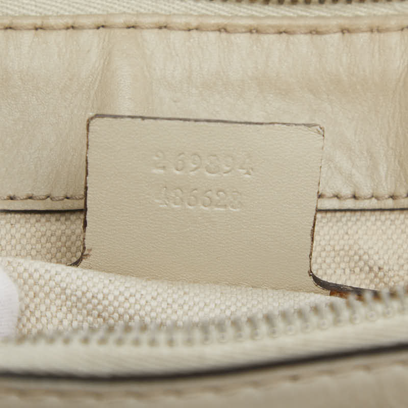グッチ GGキャンバス メイフェア トートバッグ ショルダーバッグ 2WAY 269894 ベージュ アイボリー キャンバス レザー レディース GUCCI 【中古】