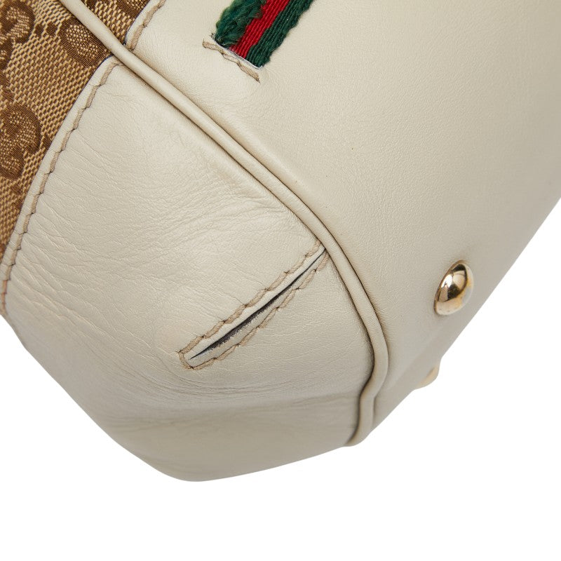 グッチ GGキャンバス メイフェア トートバッグ ショルダーバッグ 2WAY 269894 ベージュ アイボリー キャンバス レザー レディース GUCCI 【中古】