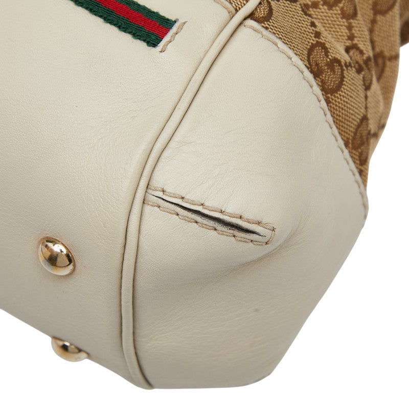 グッチ GGキャンバス メイフェア トートバッグ ショルダーバッグ 2WAY 269894 ベージュ アイボリー キャンバス レザー レディース GUCCI 【中古】