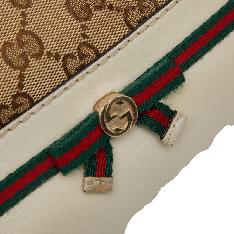グッチ GGキャンバス メイフェア トートバッグ ショルダーバッグ 2WAY 269894 ベージュ アイボリー キャンバス レザー レディース GUCCI 【中古】