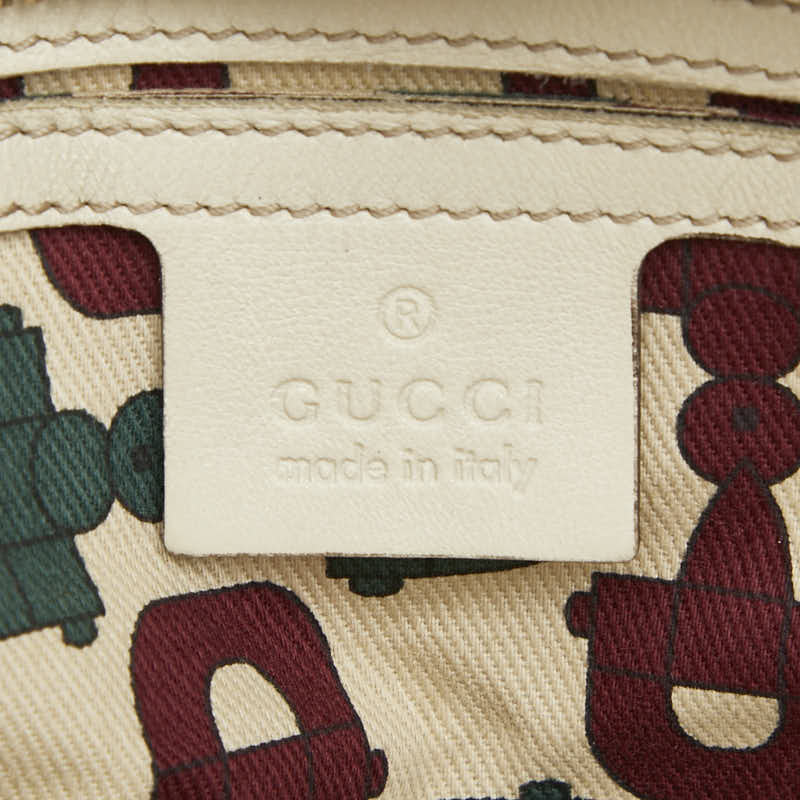 グッチ グッチシマ ハンドバッグ 193603 アイボリー レザー レディース GUCCI 【中古】