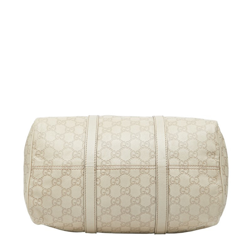 グッチ グッチシマ ハンドバッグ 193603 アイボリー レザー レディース GUCCI 【中古】