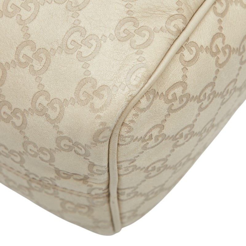 グッチ グッチシマ ハンドバッグ 193603 アイボリー レザー レディース GUCCI 【中古】