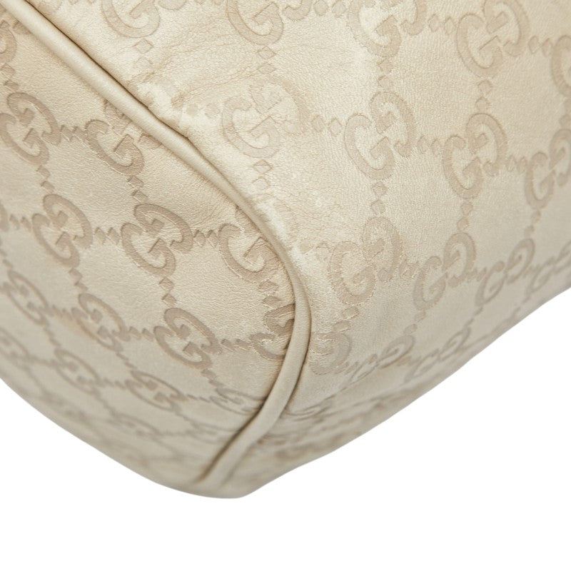 グッチ グッチシマ ハンドバッグ 193603 アイボリー レザー レディース GUCCI 【中古】