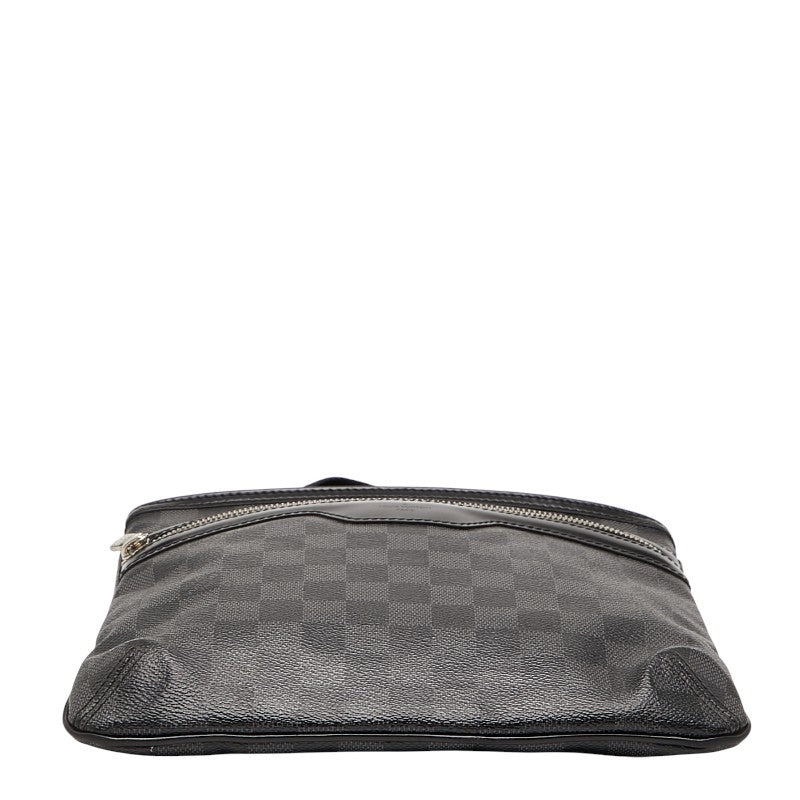 ルイ ヴィトン ダミエ グラフィット トマス 斜め掛け ショルダーバッグ N58028 ブラック PVC レザー レディース LOUIS VUITTON 【中古】