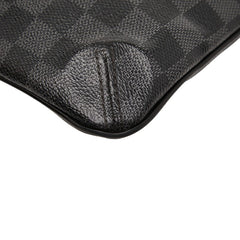 ルイ ヴィトン ダミエ グラフィット トマス 斜め掛け ショルダーバッグ N58028 ブラック PVC レザー レディース LOUIS VUITTON 【中古】