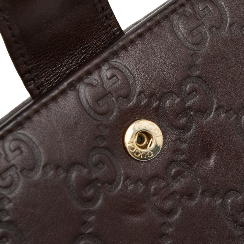 グッチ グッチシマ プリンシー 長財布 167464 ブラウン レザー レディース GUCCI 【中古】