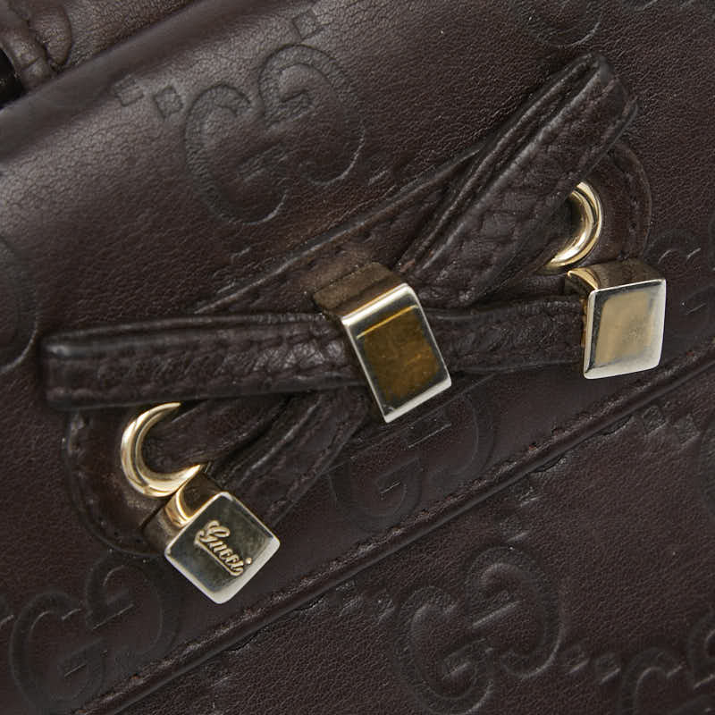 グッチ グッチシマ プリンシー 長財布 167464 ブラウン レザー レディース GUCCI 【中古】