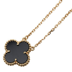ヴァンクリーフ＆アーペル ヴィンテージ アルハンブラ ネックレス VCARA45800 ゴールド ブラック K18YG イエローゴールド オニキス レディース Van Cleef & Arpels 【中古】