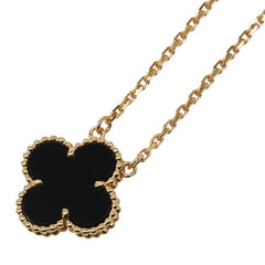 ヴァンクリーフ＆アーペル ヴィンテージ アルハンブラ ネックレス VCARA45800 ゴールド ブラック K18YG イエローゴールド オニキス レディース Van Cleef & Arpels 【中古】