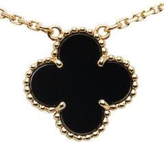 ヴァンクリーフ＆アーペル ヴィンテージ アルハンブラ ネックレス VCARA45800 ゴールド ブラック K18YG イエローゴールド オニキス レディース Van Cleef & Arpels 【中古】