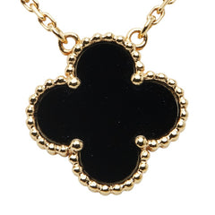 ヴァンクリーフ＆アーペル ヴィンテージ アルハンブラ ネックレス VCARA45800 ゴールド ブラック K18YG イエローゴールド オニキス レディース Van Cleef & Arpels 【中古】