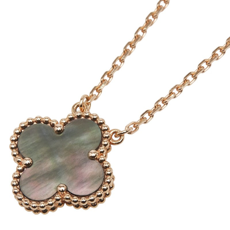 ヴァンクリーフ＆アーペル ヴィンテージ アルハンブラ ネックレス VCARP4KK00 ゴールド グレー K18PG ピンクゴールド レディース Van Cleef & Arpels 【中古】