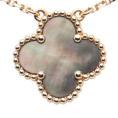 ヴァンクリーフ＆アーペル ヴィンテージ アルハンブラ ネックレス VCARP4KK00 ゴールド グレー K18PG ピンクゴールド レディース Van Cleef & Arpels 【中古】