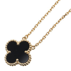 ヴァンクリーフ＆アーペル ヴィンテージ アルハンブラ ネックレス VCARA45800 ゴールド ブラック K18YG イエローゴールド オニキス レディース Van Cleef & Arpels 【中古】