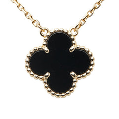 ヴァンクリーフ＆アーペル ヴィンテージ アルハンブラ ネックレス VCARA45800 ゴールド ブラック K18YG イエローゴールド オニキス レディース Van Cleef & Arpels 【中古】