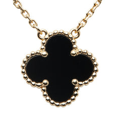 ヴァンクリーフ＆アーペル ヴィンテージ アルハンブラ ネックレス VCARA45800 ゴールド ブラック K18YG イエローゴールド オニキス レディース Van Cleef & Arpels 【中古】