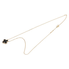 ヴァンクリーフ＆アーペル ヴィンテージ アルハンブラ ネックレス VCARA45800 ゴールド ブラック K18YG イエローゴールド オニキス レディース Van Cleef & Arpels 【中古】