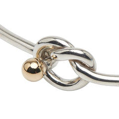 ティファニー ラブノット バングル シルバー ゴールド SV925 シルバー K18YG イエローゴールド レディース TIFFANY&Co. 【中古】