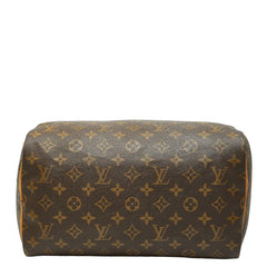 ルイ ヴィトン モノグラム スピーディ30 ハンドバッグ M41526 ブラウン PVC レザー レディース LOUIS VUITTON 【中古】