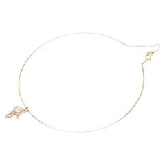 K18YG イエローゴールド K18PG ピンクゴールド ダイヤ0.60ct ネックレス レディース 【中古】