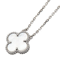 ヴァンクリーフ＆アーペル ヴィンテージ アルハンブラ ネックレス VCARF48700 K18WG ホワイトゴールド レディース Van Cleef & Arpels 【中古】