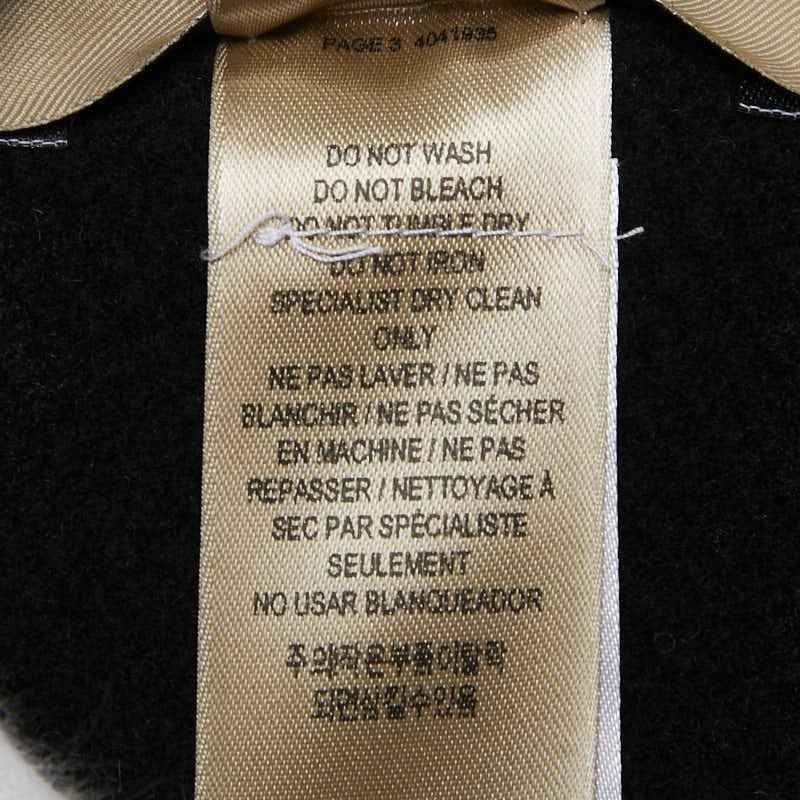 バーバリー ポンチョ ベージュ ブラック ウール カシミヤ レディース BURBERRY 【中古】