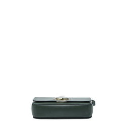 ケイトスペード ニコラ ツイストロック 斜め掛け ショルダーバッグ グリーン レザー レディース Kate Spade 【中古】