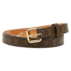 ルイ ヴィトン モノグラム サンチュール ベルト サイズ：90/36 M9274W ブラウン PVC レザー レディース LOUIS VUITTON 【中古】