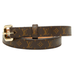 ルイ ヴィトン モノグラム サンチュール ベルト サイズ：90/36 M9274W ブラウン PVC レザー レディース LOUIS VUITTON 【中古】