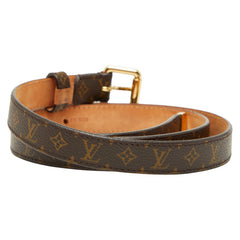 ルイ ヴィトン モノグラム サンチュール ベルト サイズ：90/36 M9274W ブラウン PVC レザー レディース LOUIS VUITTON 【中古】