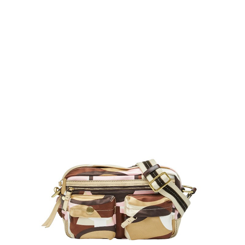 コーチ 斜め掛け ショルダーバッグ 8F39 マルチカラー ナイロン レザー レディース COACH 【中古】