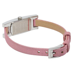 グッチ 腕時計 3900L クオーツ ピンク文字盤 ステンレススチール ナイロン レザー レディース GUCCI 【中古】