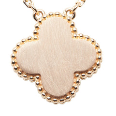 ヴァンクリーフ＆アーペル ヴィンテージ アルハンブラ 1Pダイヤ ネックレス VCARPOMV00 K18PG ピンクゴールド ブルズアイ レディース Van Cleef & Arpels 【中古】