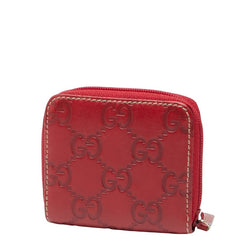 グッチ グッチシマ コインケース 115255 レッド レザー レディース GUCCI 【中古】