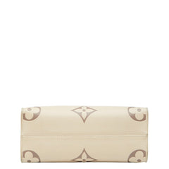 ルイ ヴィトン モノグラム アンプラント オンザゴーPM ハンドバッグ M45654 クレーム ボワドローズ ベージュ系 レザー レディース LOUIS VUITTON 【中古】