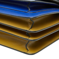 マルニ トランク ショルダーバッグ ブルー ブラック レザー レディース MARNI 【中古】