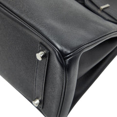 エルメス バーキン30 ハンドバッグ ブラック ヴォーエプソン レディース HERMES 【中古】