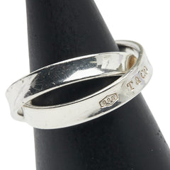 ティファニー 1837 インターロッキング ダブルサークル リング 指輪 SV925 シルバー レディース TIFFANY&Co. 【中古】