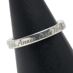 ティファニー ノーツナロー ニューヨーク リング 指輪 SV925 シルバー レディース TIFFANY&Co. 【中古】