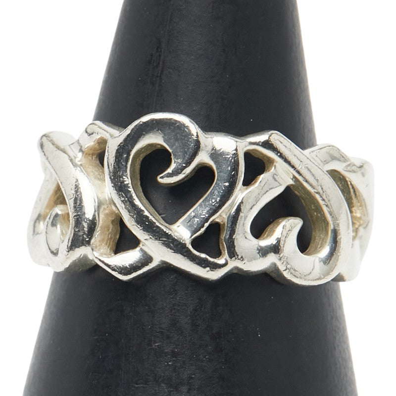 ティファニー トリプル ラビングハート リング 指輪 SV925 シルバー レディース TIFFANY&Co. 【中古】